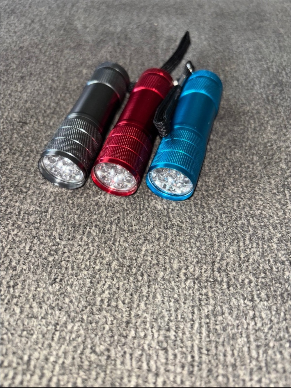 Compact LED Mini Flashlight Trio